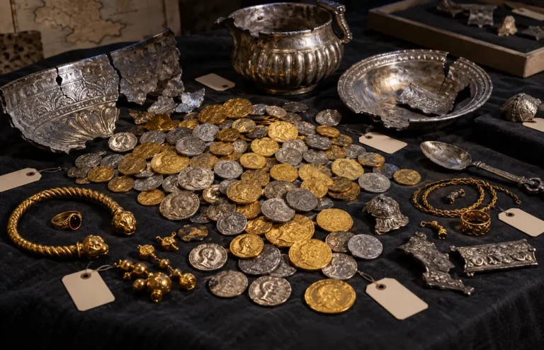 Editorial reconstruction of the Hoxne Hoard Roman treasure